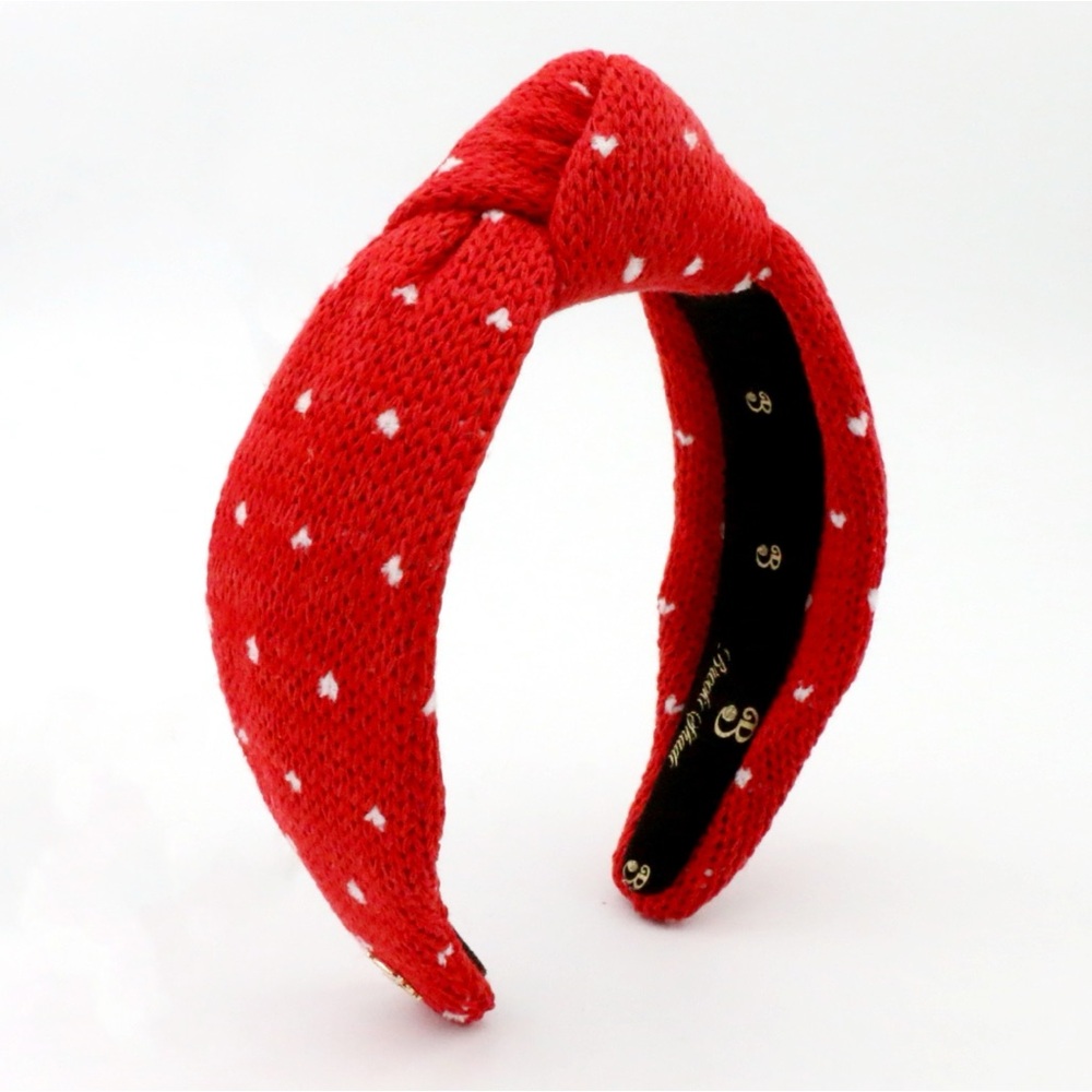 155. The Brooke Shade Sweater Weather Hearts High Knot Headband - Picture 2 of 8